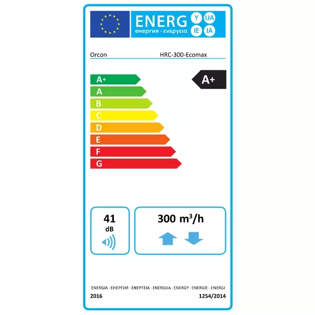 Orcon HRC-300 EcoMax DN150 - 300 m³/h